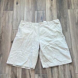 Timberland Men's Cream Flat Front Shorts